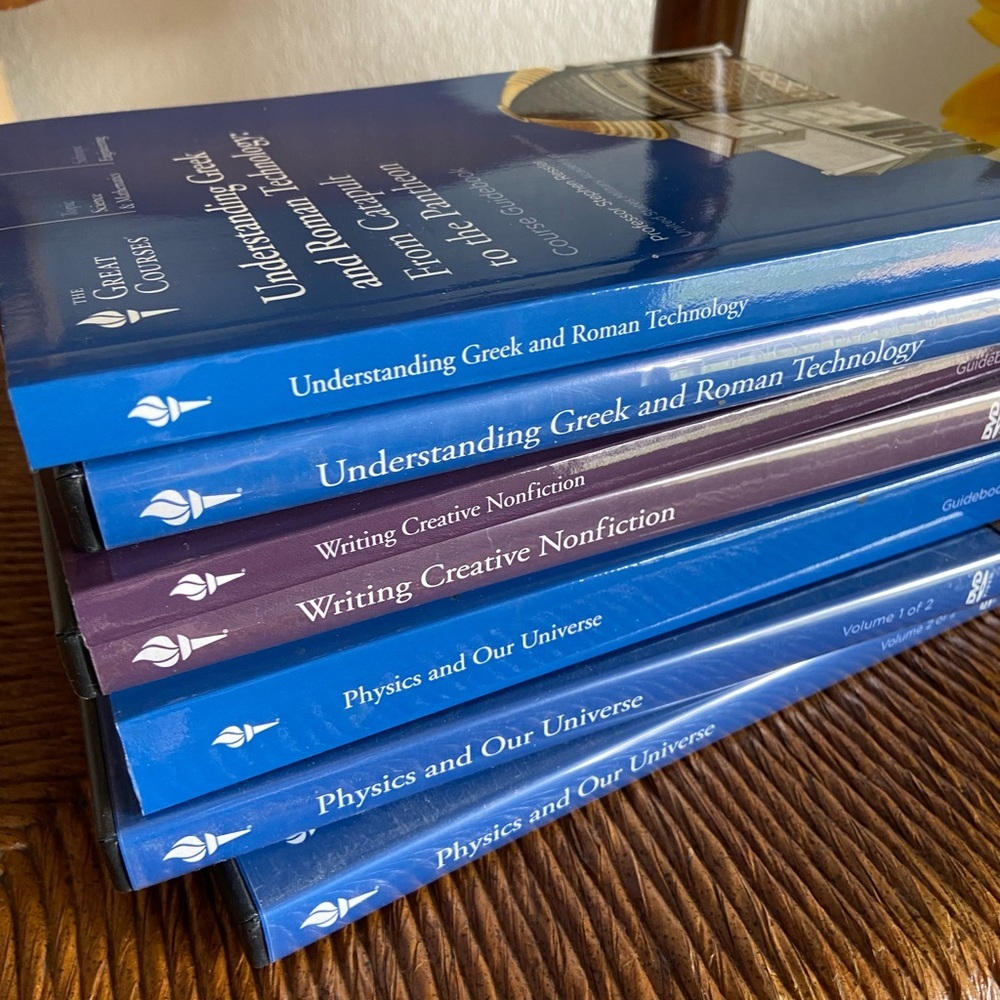 THE GREAT COURSES Greek & Roman Technology, Writing Creative Nonfiction, Physics